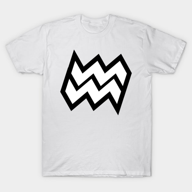 Aquarius Black Outline T-Shirt by MOULE